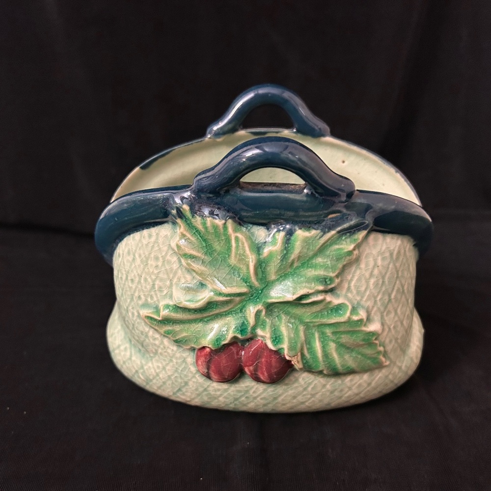 Vintage ceramic candy dish/flower holder, made in Japan.